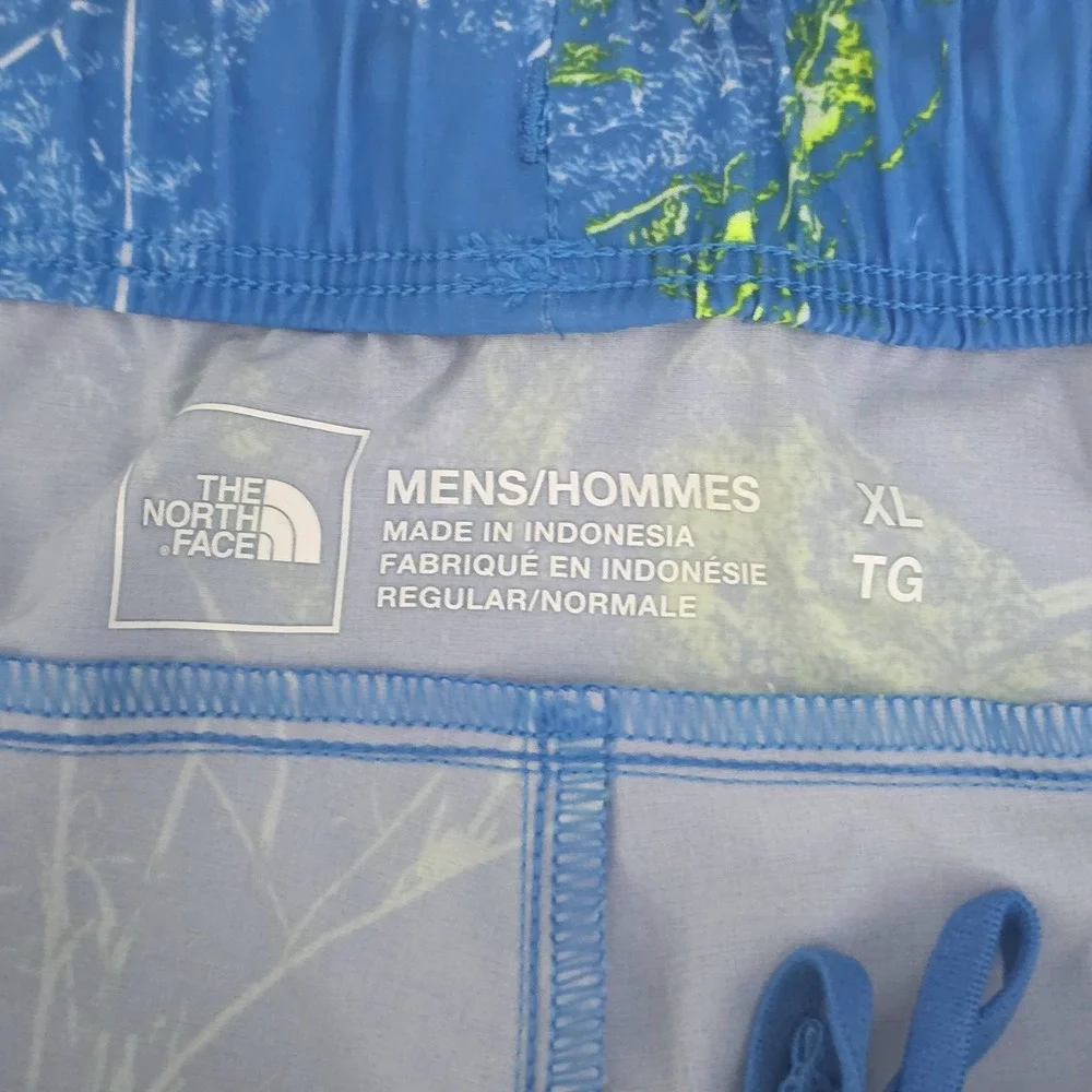 The North Face Men Blue‎ Green Wander Active Hiking Shorts Zipper Pocket Sz XL